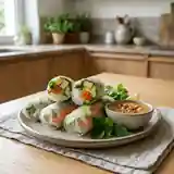 Rouleaux de printemps végétariens frais et croquants