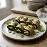 Roulés d'Aubergine au Chèvre et Pesto