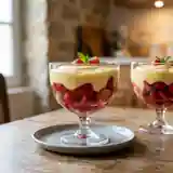 Sabayon onctueux aux fraises fraîches