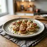 Saint-Jacques poêlées au poivre de Széchuan et sauce au saké