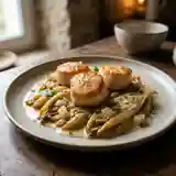 Saint-Jacques Poêlées sur Lit d'Endives Fondantes