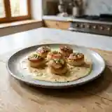 Saint-Jacques Snackées au Beurre Blanc Soyeux