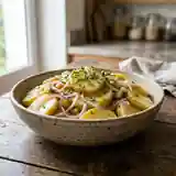 Salade allemande traditionnelle aux pommes de terre fondantes