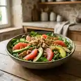 Salade complète fraîche au pamplemousse et avocat