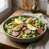 Salade composée au cervelas facile et rapide