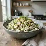 Salade crémeuse de poulet à l'aneth fraîche et gourmande