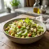 Salade céleri, pomme et chèvre