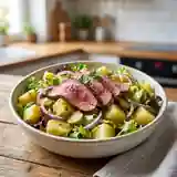 Salade de bœuf et pommes de terre fondantes