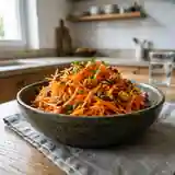 Salade de Carottes Râpées d'Halloween aux Saveurs d'Automne