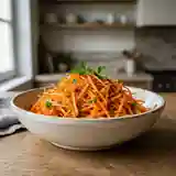 Salade de carottes râpées fraîche et croquante