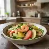 Salade de crevettes acidulée