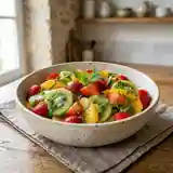 Salade de fruits acidulée menthe et miel