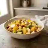 Salade de fruits fraîche au miel et néroli