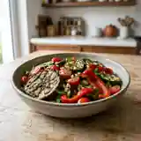 Salade de légumes grillés aux saveurs méditerranéennes