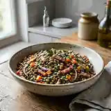 Salade de lentilles alsacienne traditionnelle et savoureuse