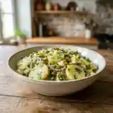 Salade de pommes de terre à la belge traditionnelle et savoureuse