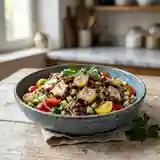 Salade de poulpe méditerranéenne fraîche et savoureuse
