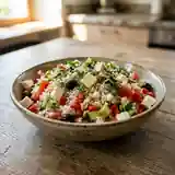 Salade de riz corse savoureuse et fraîche