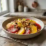 Salade d'oranges aux fruits secs et Grand Marnier, fraîche et gourmande