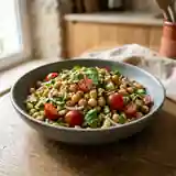 Salade épicée de pois chiches aux saveurs méditerranéennes