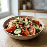 Salade estivale fraîcheur aux légumes croquants et herbes