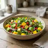 Salade exotique fraîcheur et saveurs tropicales