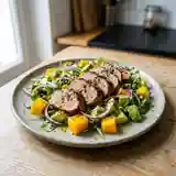 Salade exotique gourmande au filet mignon