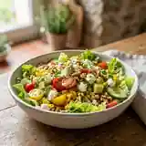 Salade folle et gourmande aux saveurs variées