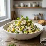 Salade fraîche d'ananas et crabe au citron vert
