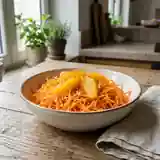 Salade fraîche de carottes râpées à l'orange