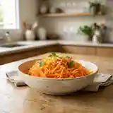 Salade fraîche de carottes râpées au citron et sucre à la polonaise
