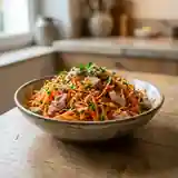 Salade fraîche de carottes râpées au thon savoureux