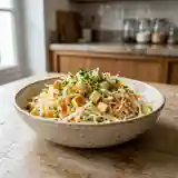 Salade fraîche de chou blanc et pommes croquantes