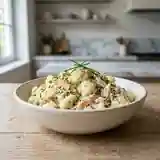Salade fraîche de chou-fleur au crabe, légère et savoureuse