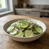 Salade fraîche de concombre à la hongroise