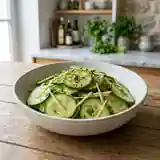 Salade fraîche de concombre au gingembre façon Taïwanaise