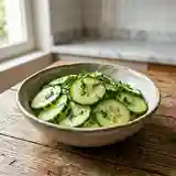 Salade fraîche de concombres à la menthe rapide et facile
