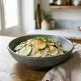Salade fraîche de concombres au yaourt et paprika