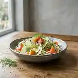 Salade fraîche de fenouil croquant au saumon fumé