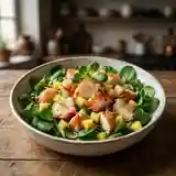 Salade fraîche de homard à l'ananas et agrumes