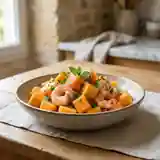 Salade fraîche de melon et crevettes : recette estivale gourmande
