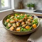 Salade fraîche de moules au melon sucré