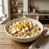 Salade fraîche de pommes à la crème onctueuse