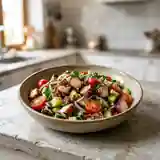 Salade fraîche de poulpe méditerranéenne