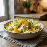 Salade fraîche d'endives à l'orange et raisins dorés