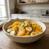 Salade fraîche d'oranges et banane au miel