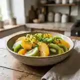 Salade fraîche d'oranges et kiwis vitaminée