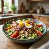 Salade fraîche et gourmande au corned-beef