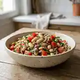 Salade fraîche et gourmande aux haricots blancs