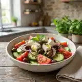 Salade fraîcheur à la feta et légumes croquants
